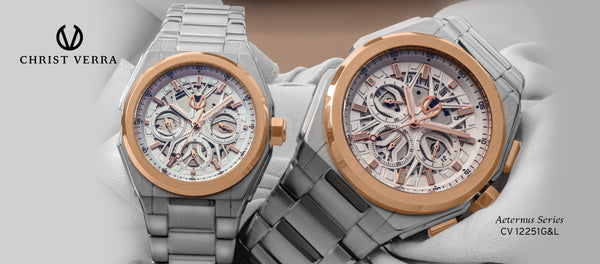 Aeternus Collections CV 12251 G&amp;L Series – Jam Tangan Couple Elegan Simbol Cinta Abadi
