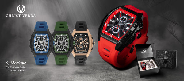 🕷️ SpiderSync by Christ Verra – CV 63034G Series Jam Tangan Pria Maskulin, Tangguh, dan Penuh Karakter