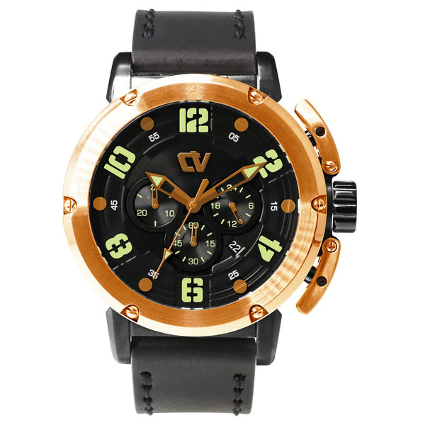 Christ Verra Men's Watches CV C 75002G-28 BLK/RG