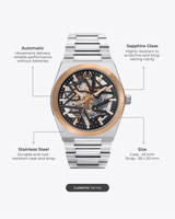 Christ Verra Casual Men's Watches Jam Tangan Pria Automatic Luxerno Series CV 110819G-11 BLK