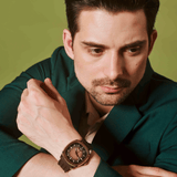 Christ Verra Casual Men's Monarch Timeless Strap Rubber Sillicon CV 110614G-35 BRN