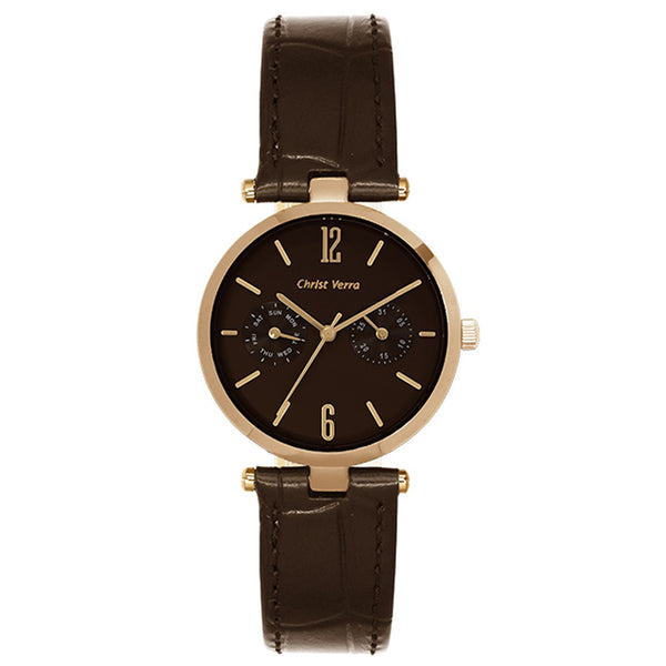 Christ Verra Women's Watches CV 75037L-25 DARK BRN
