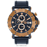 Christ Verra Men's Watches CV C 71080G-2J BLU Leather Strap