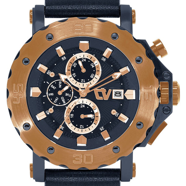 Christ Verra Men's Watches CV C 71080G-2J BLU Leather Strap