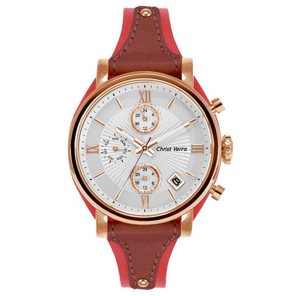 Christ Verra Women's Watches CV 71054L-25 SLV/RED