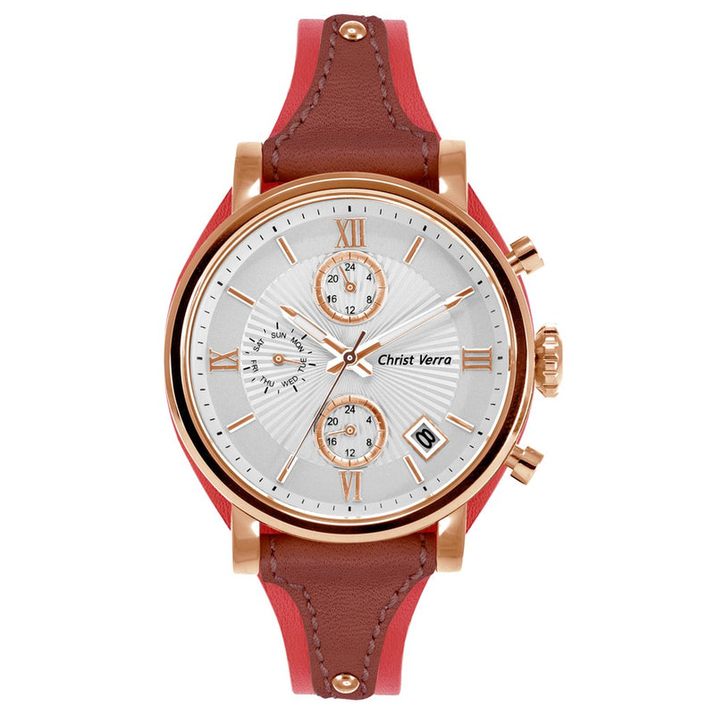 Christ Verra Women's Watches CV 71054L-25 SLV/RED