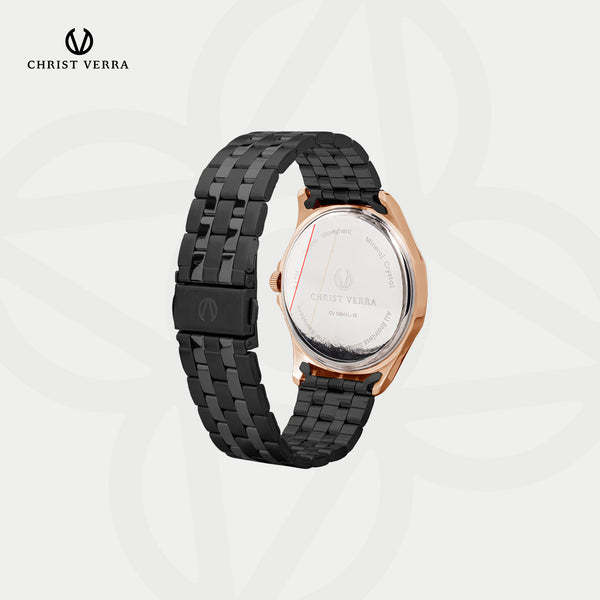 Christ Verra Women Watches Series Couple CV 10641L-18 BLK