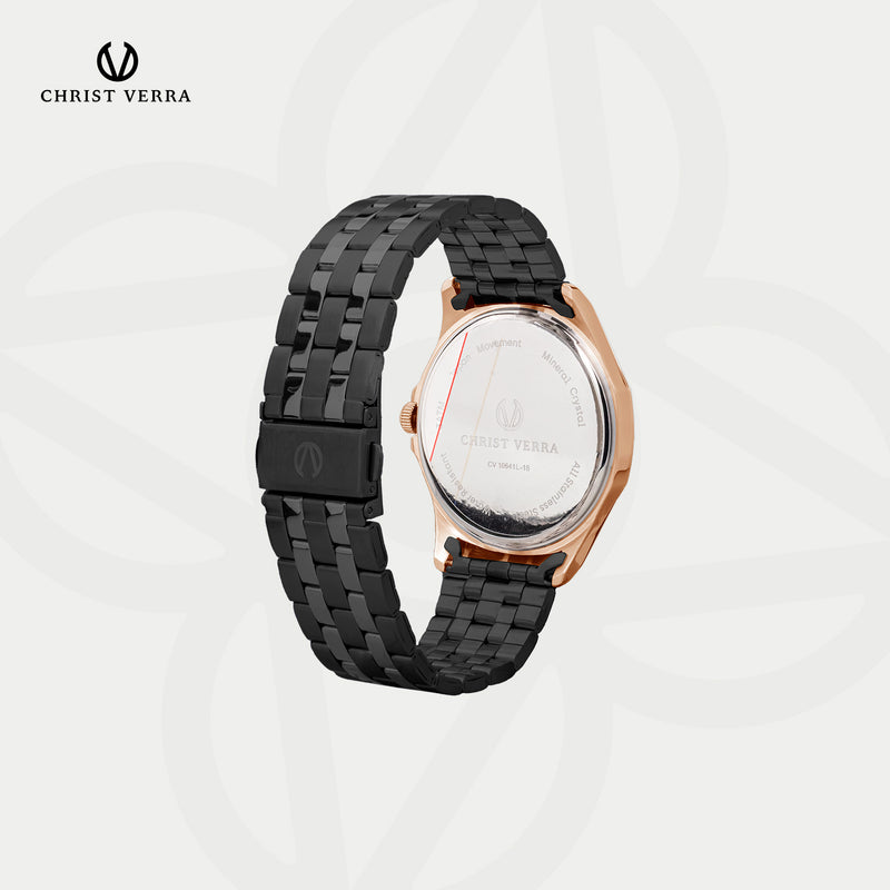 Christ Verra Women Watches Series Couple CV 10641L-18 BLK