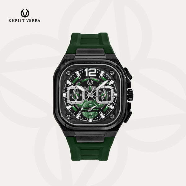 Christ Verra Casual Men's Watches CV 109068G-36 BLK/GRN