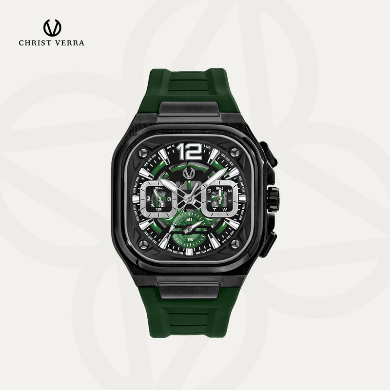 Christ Verra Casual Men's Watches CV 109068G-36 BLK/GRN
