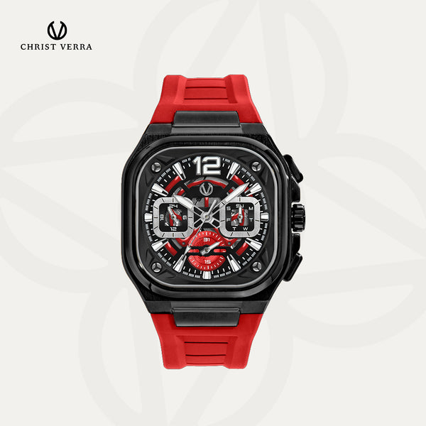 Christ Verra Casual Men's Watches CV 109068G-36 BLK/RED