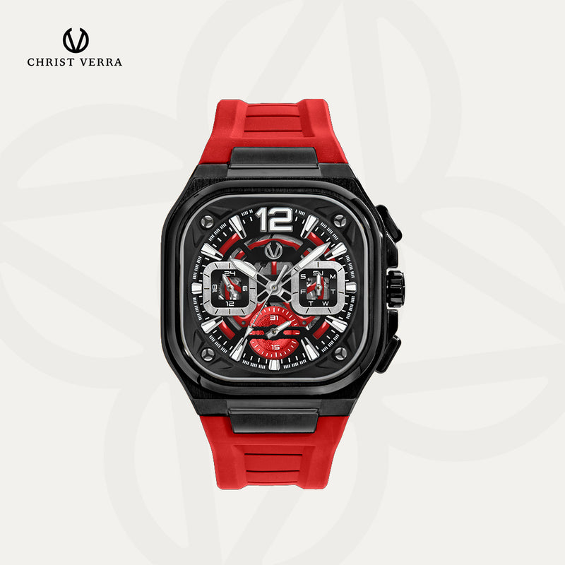 Christ Verra Casual Men's Watches CV 109068G-36 BLK/RED