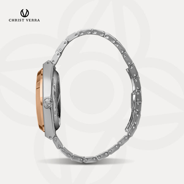 Christ Verra Casual Men's Watches Jam Tangan Pria Automatic Luxerno Series CV 110819G-14 BLU