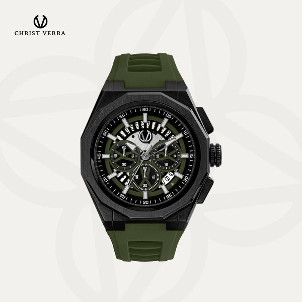 Christ Verra Casual Men's Watches CV 12189G-36 BLK/GRN