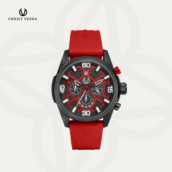 Christ Verra Casual Men's Watches CV 12254G-36 BLK/RED