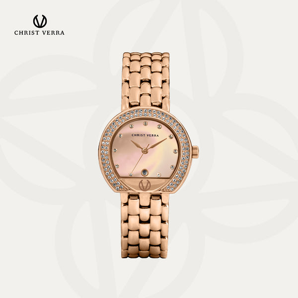 Christ Verra Women Watches CV 512423L-15 PNK/MOP