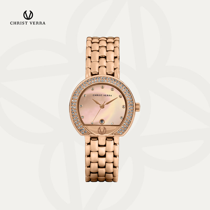 Christ Verra Women Watches CV 512423L-15 PNK/MOP