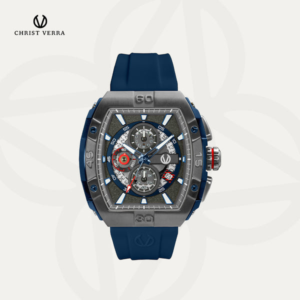 Christ Verra Casual Men's Watches CV 53606G-3C GUN/BLU