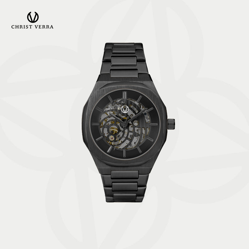 Christ Verra Casual Men's Watches Skeleton Fusion Series CV 923555G-16 BLK