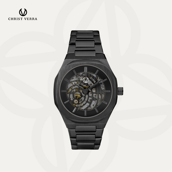 Christ Verra Casual Men's Watches Skeleton Fusion Series CV 923555G-16 BLK