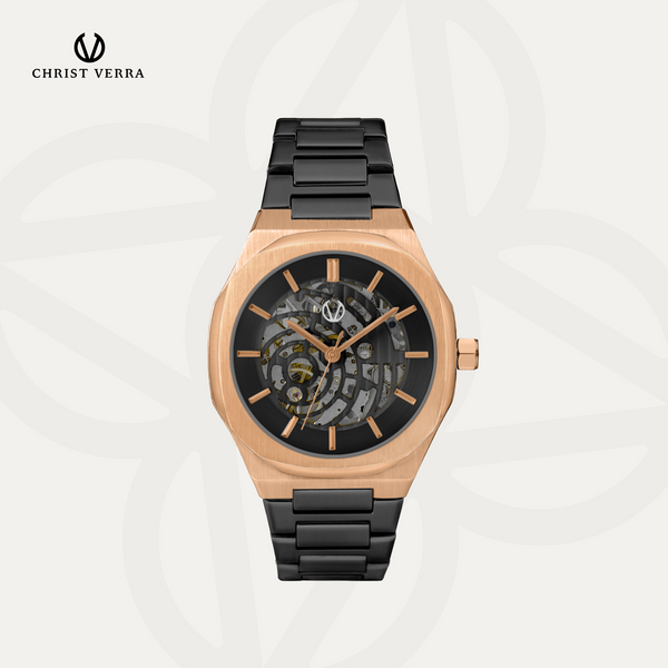 Christ Verra Casual Men's Watches Skeleton Fusion Series CV 923555G-18 BLK