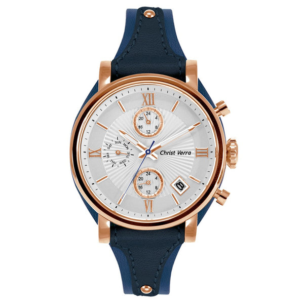 Christ Verra Women's Watches CV 71054L-25 SLV/DARK BLU