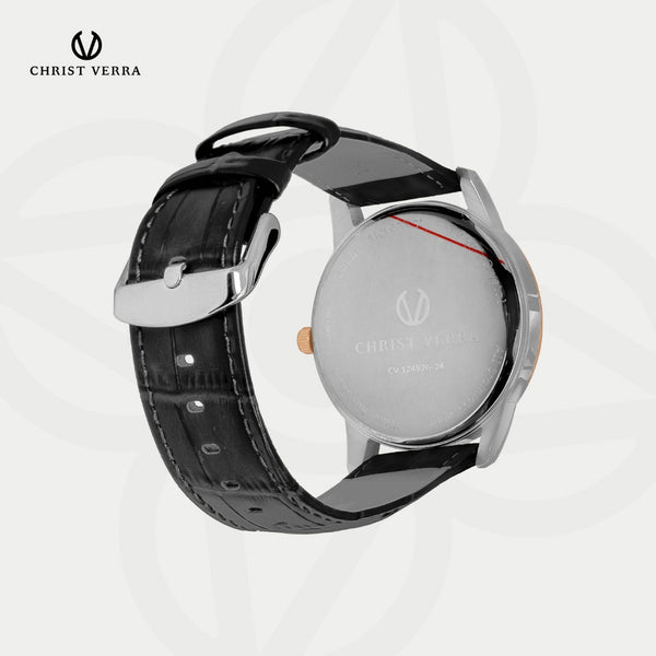 Christ Verra Jam Tangan Kasual Pria Series Couple CV 12452G-24 SLV