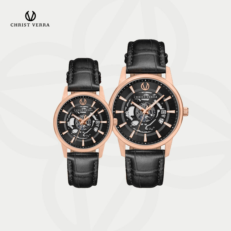 Christ Verra Jam Tangan Kasual Wanita Series Couple CV 12452L-25 BLK