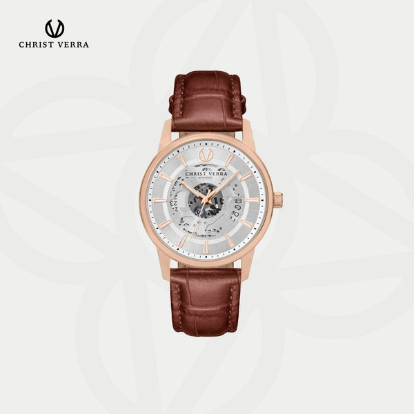 Christ Verra Jam Tangan Kasual Pria Series Couple CV 12452G-25 SLV