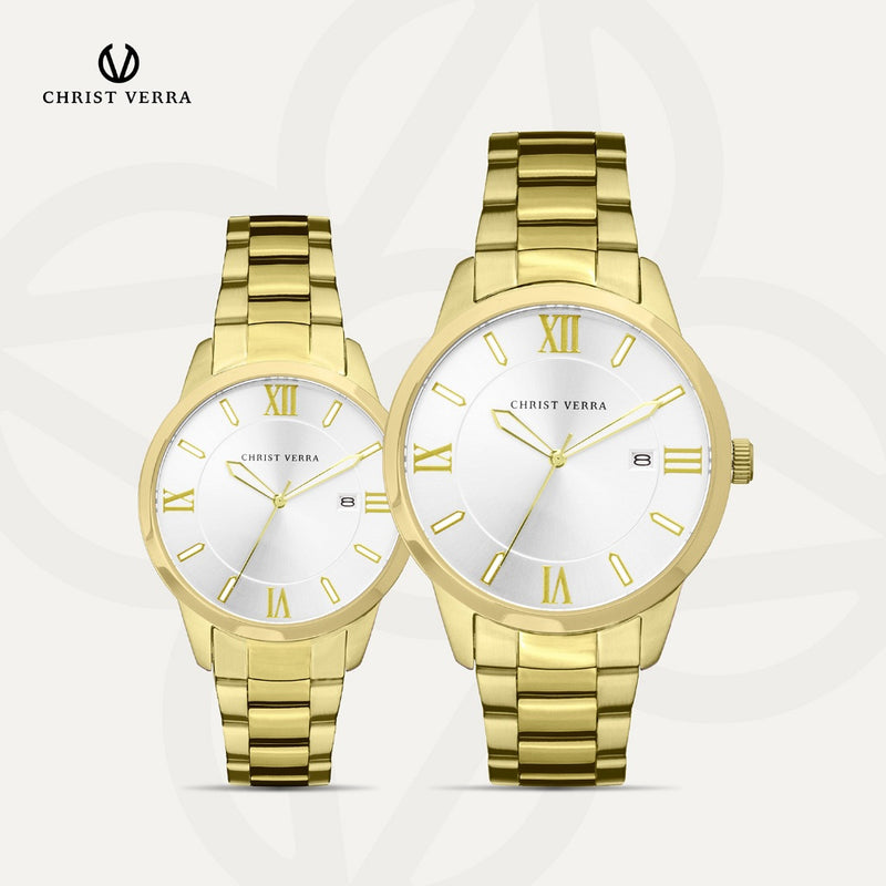 Christ Verra Women Watches Series Couple CV 10639L-12 SLV