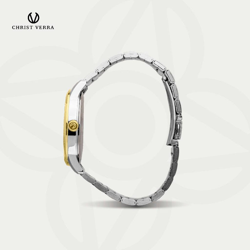 Christ Verra Jam Tangan Kasual Pria Series Couple CV 10639G-13 SLV