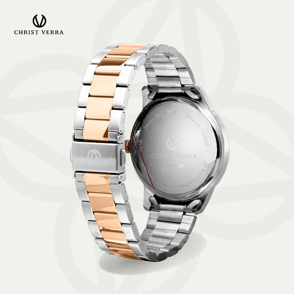 Christ Verra Jam Tangan Kasual Pria Series Couple CV 10639G-14 SLV