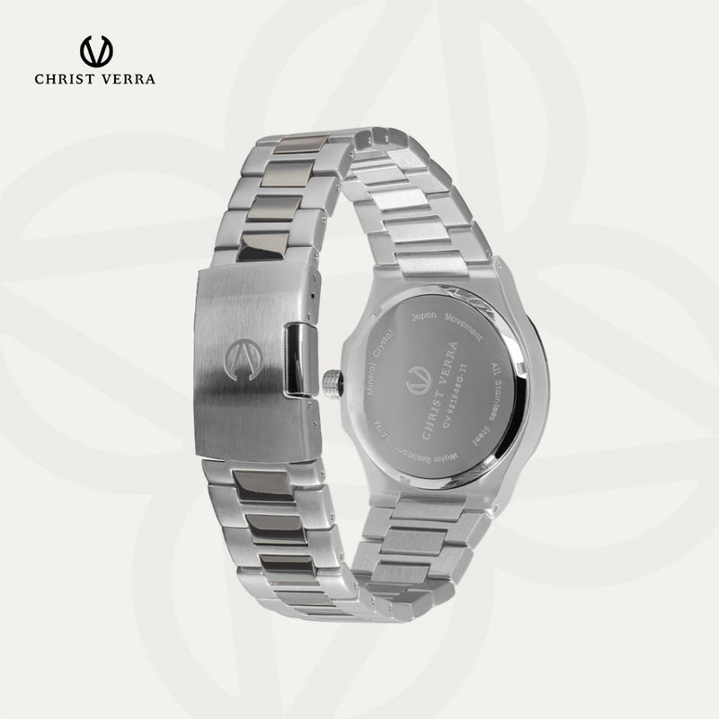 Christ Verra Jam Tangan Couple Coppia SeriesCV 921548G-11 SLV  CV 921548L-11 SLV