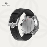 Christ Verra Casual Men's Watch Streetline Time Series Leather Strap CV 12327G-20 BLK FREE RUBBER SILICON STRAP