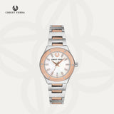 Christ Verra Casual Women's Watches Jam Tangan Wanita Tali Rantai Varelle Series CV 51106L-14 WHT/MOP
