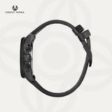Christ Verra Casual Men's Watch Streetline Time Series Leather Strap CV 12327G-26 BLK FREE RUBBER SILICON STRAP