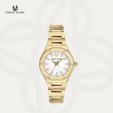 Christ Verra Casual Women's Watches Jam Tangan Wanita Tali Rantai Varelle Series CV 51106L-12 WHT/MOP