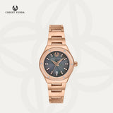 Christ Verra Casual Women's Watches Jam Tangan Wanita Tali Rantai Varelle Series CV 51106L-15 BLK/MOP