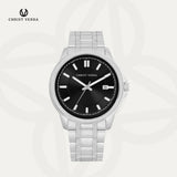 Christ Verra Jam Tangan Couple Unison Series Strap Stainless Steel  CV 12061G-11 BLK CV 12061L-11 BLK