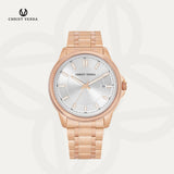 Christ Verra Jam Tangan Couple Unison Series Strap Stainless Steel  CV 12061G-15 SLV CV 12061L-15 SLV
