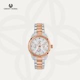 Christ Verra Jam Tangan Couple Syntra Series Strap Stainless Steel CV 12227G-14 WHT  CV 12227L-14 WHT