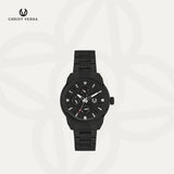 Christ Verra Jam Tangan Couple Syntra Series Strap Stainless Steel  CV 12227G-16 BLK  CV 12227L-16 BLK