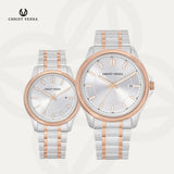 Christ Verra Jam Tangan Couple Unison Series Strap Stainless SteelCV 12061G-14 SLV CV 12061L-14 SLV