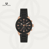 Christ Verra Jam Tangan Couple Syntra Series Strap Stainless Steel CV 12227G-18 BLK  CV 12227L-18 BLK