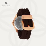 Christ Verra Casual Men's Monarch Timeless Strap Rubber Sillicon CV 110614G-35 BRN