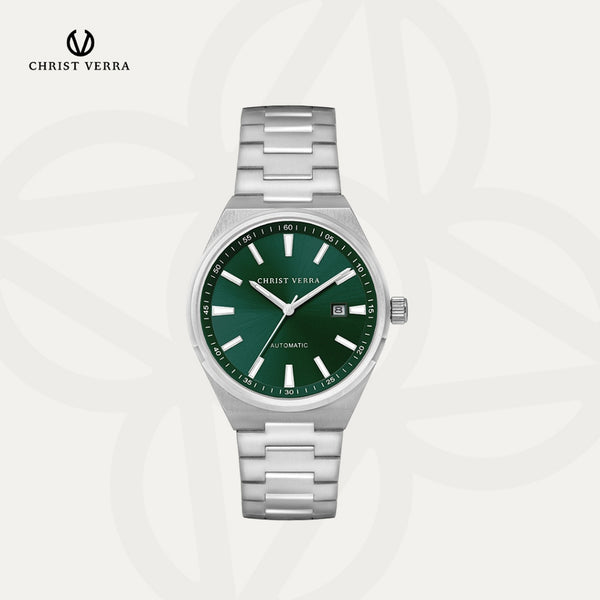 Christ Verra Casual Men's Watches Jam Tangan Pria Automatic Steelcraft Series CV 323096G-11 GRN