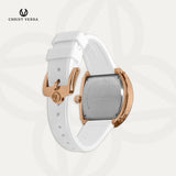 Christ Verra Casual Women Watches Glimora Series CV 53321L-35 RG/WHT Rubber Sillicon Strap