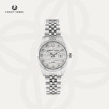 Christ Verra Casual Women's Watches SereneWave Series Silver CV 12487L-11 WHT