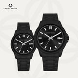 Christ Verra Jam Tangan Couple Unison Series Strap Stainless Steel  CV 12061G-16 BLK CV 12061L-16 BLK