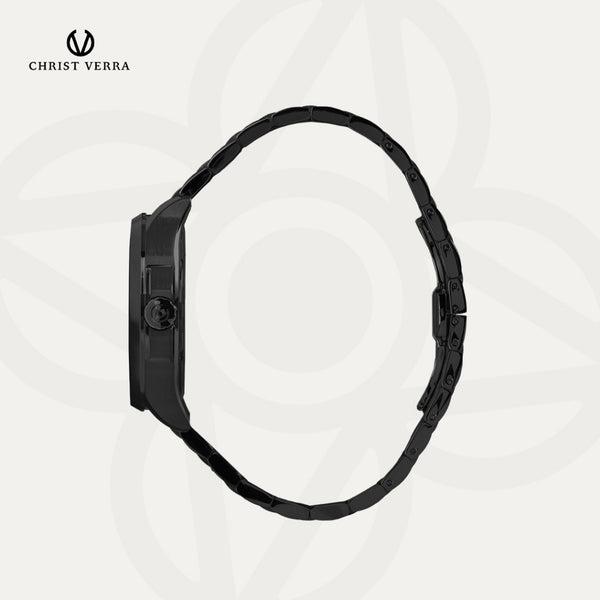 Christ Verra Casual Men's Watches Monarch Timeless Series Stainless Steel CV 110614G-16 BLK